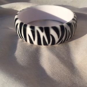 Zebra bangle bracelet